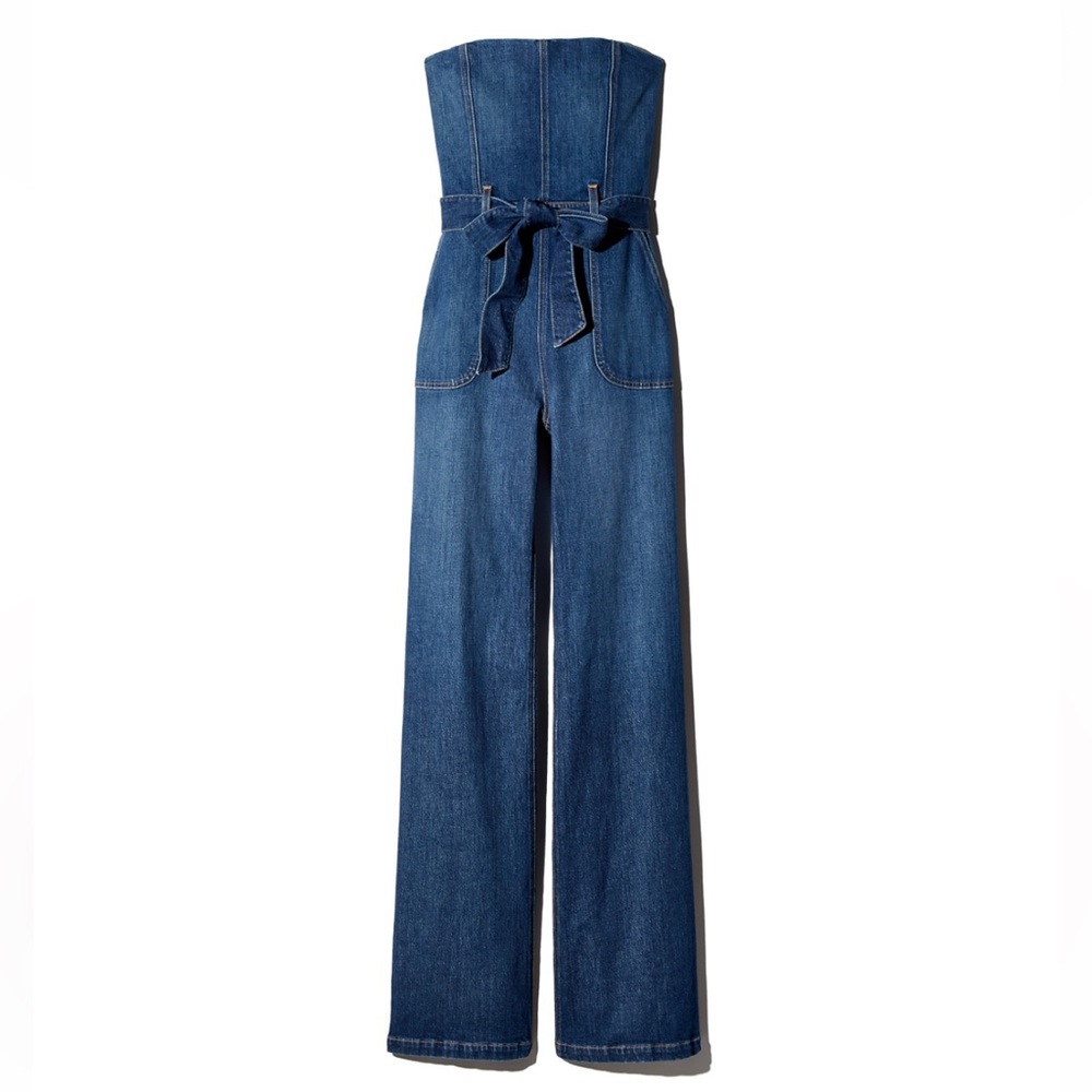 Alice + Olivia Blue Denim Jumpsuit - Picture 4 of 13